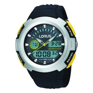 Lorus R2323DX9 Mens Dual Display Chronograph Watch with Resin Strap