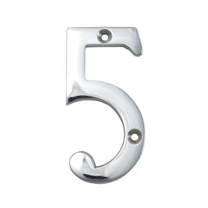 Select Hardware Chrome House Number 5