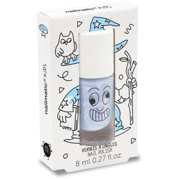 Nailmatic Kids Nail Polish for Kids Shade Merlin - pearly blue 8ml