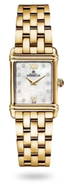 Michel Herbelin 17478/P59B2P Art Deco Womens Diamond Set Watch