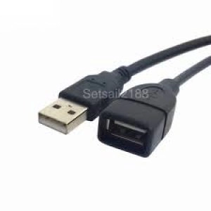 0.6m Grey USB 2.0 A Extension Cable