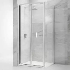 Nexa By Merlyn 4mm Chrome Framed Bi-Fold Shower Door Only - 1900 x 900mm
