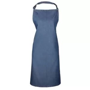Premier 'colours' Bib Apron / Workwear (pack Of 2) (one Size, Indigo Denim)