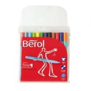 Berol Color Fine Fibre Tip Pen Assorted Pack 12 72913NR