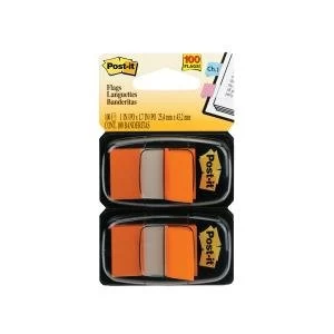 Post it Index Dispenser Orange Pack of 2x50 680 O2EU