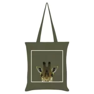Inquisitive Creatures Giraffe Tote Bag (One Size) (Olive)