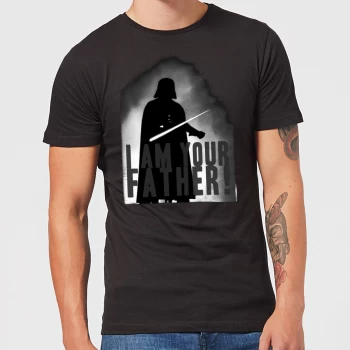 Star Wars Darth Vader I Am Your Father Silhouette Mens T-Shirt - Black - 5XL