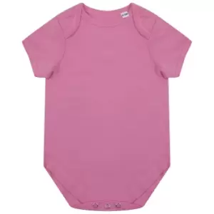 Larkwood Babies Organic Bodysuit (12-18 Months) (Bright Pink)