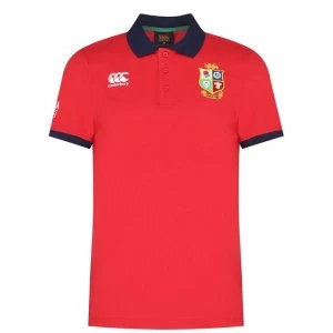 Canterbury British and Irish Lions Nations Polo Shirt Mens - TANGO RED