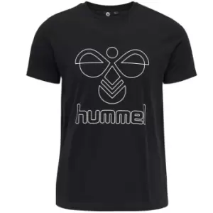Hummel Print Graphic T Shirt Mens - Black