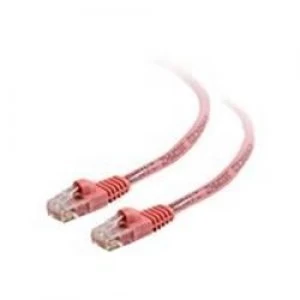 C2G .5m Cat5e Snagless Cable Pink