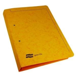 Exacompta Europa Spiral Files A4 Yellow Pack of 25 3006