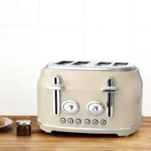 Dunelm Retro 4 Slice Cream Toaster