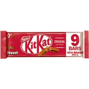 Nestle KITKAT Original Chocolate Bar No Artificial Colours, Flavours or Preservatives 20.7g Pack of 9