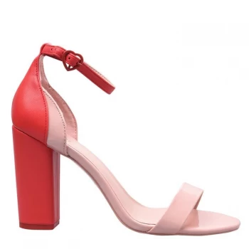 Aldo Bellla Ladies Heeled Sandals - Red