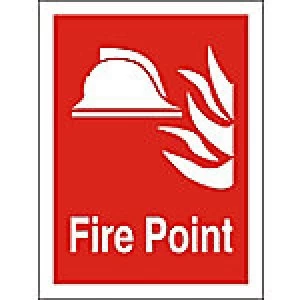 Fire Sign Fire Point Vinyl 30 x 20 cm