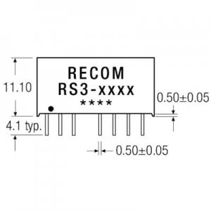 RECOM RS3 1209S DCDC converter print 12 Vdc 9 Vdc 333 mA 3 W No. of outputs 1 x
