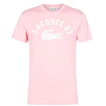 Lacoste 27 Coll T Shirt - Pink