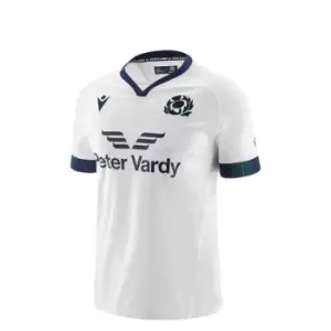 Macron Scotland Rugby 6 Nations Away Shirt 2023 2024 Junior - White