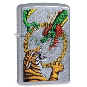 Zippo Chinese Dragon Chrome Regular Windproof Lighter
