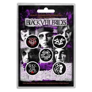 Black Veil Brides - Pentagram Button Badge Pack