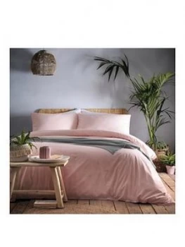 Appletree Relaxed Cassia Duvet Set - Coral