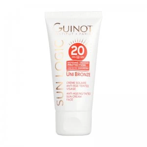 Guinot Uni Bronze Anti Ageing Tinted Sun Face Cream SPF20 50