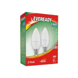 Eveready LED Candle 480 Lumen E14 Daylight x 2 S15300