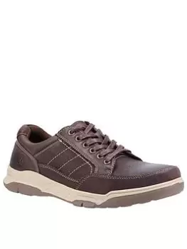 Hush Puppies Hush Puppie Finley Lace Up Trainer, Coffee, Size 6, Men