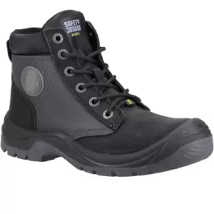 Safety Jogger Mens Dakar Leather Safety Boots (10 UK) (Black/Dark Grey)