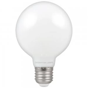 Crompton LED Globe ES E27 G80 Opal 7W Dimmable - Warm White