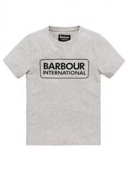 Barbour International Boys Essential Logo T-Shirt - Grey