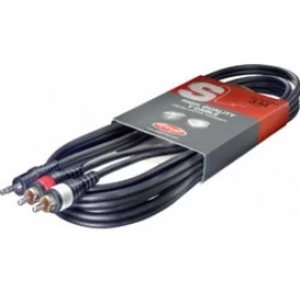 Stagg SYC3/MPS2CM High Quality Y Cable Phone-Plug 3M