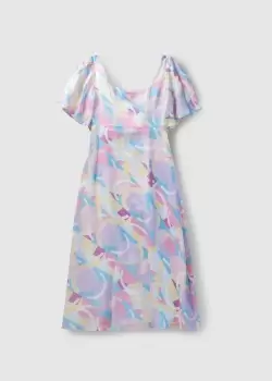 Olivia Rubin Womens Savannah Silk Fit Flare Printed Dress In Shapestack
