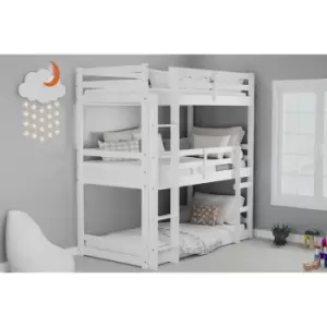 Birlea Furniture - Tressa Triple Bunk Bed White - White