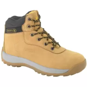 Delta Plus Unisex Nubuck Leather Hiker Safety Boots (7 UK) (Tan) - Tan