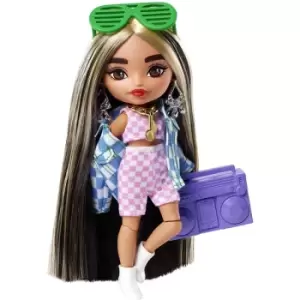 Barbie Extra Minis Doll #2 - Checkered 2 Piece & Jacket