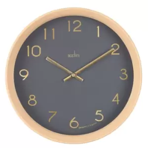 Acctim 'Upsilon' 25cm Light Wood Effect Wall Clock