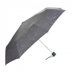 Fulton Super Lite Denim Hearts Umbrella - Denim PnkHearts