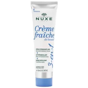 NUXE Creme Fraiche de Beaute 3-in-1, 48h Moisturising Cream, Make-up Remover & Plumping Mask 100ml