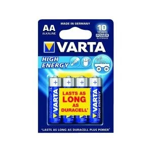 Varta AA High Energy Battery Alkaline Pack of 4 4906620414