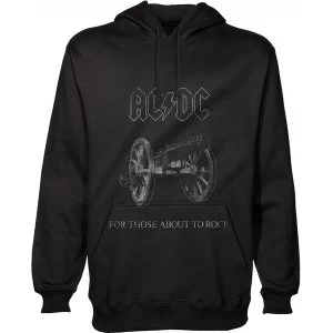 AC/DC About to Rock Mens Medium Hoodie - Black