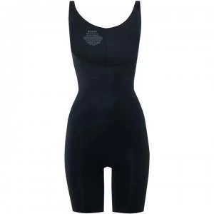 SPANX Power Conceal Her Open Bust Mid Thigh Bodysuit - Black