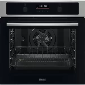 Zanussi ZOPND7XN Built In Electric Single Oven - Stainless Steel / Black - A+ Rated