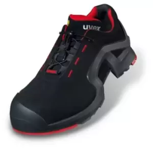 Uvex 1 Unisex Black/Red Toe Capped Safety Trainers, EU 35