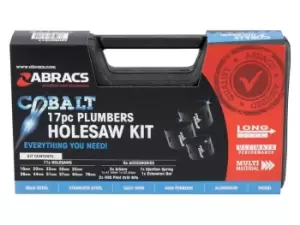 Abracs EXPERT 17pc Plumbers Cobalt Holesaw Kit