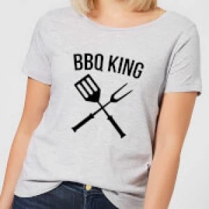 BBQ King Womens T-Shirt - Grey - 5XL