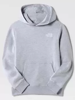 Boys, The North Face Kids Everyday Hoodie - Light Grey Heather, Light Grey Heather, Size Xs=6 Years