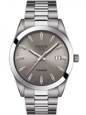 Tissot Mens Gentleman Titanium Watch T127.410.44.081.00