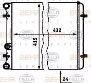 Behr Heat Exchanger 8MK376713-774 with Seal Genuine for 8MK 376 713-771